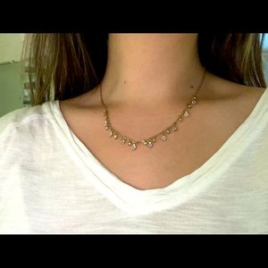 Loft Choker with Small Crystals and Gold Charms